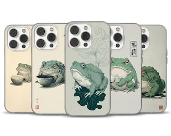 Capa de celular Grumpy Frog Matsumoto Hoji para iPhone 17 Pro Max, 16e, 15, 14, 12 e Samsung S25 Ultra, S24 FE, A56, Pixel 10 XL, 9a, 8