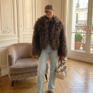90s Shaggy Fur Coat - Etsy