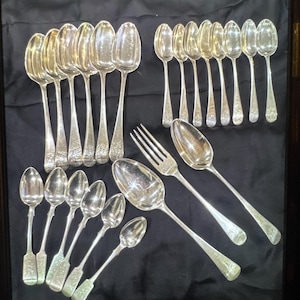 Sterling Silver 925 Cutlery Set . Vintage Cutlery. Silver Flatware . Silver Spoons. Gift. Gift for her. 925