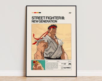非売品 ストリートファイターIII NEW GENERATION ポスター Street Fighter III 3rd Strike - YUN Arcade Video Game FLYER Banner
