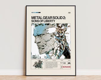 メタルギアソリッド2: サブスタンス 額入りプリント広告/ポスター 公式
