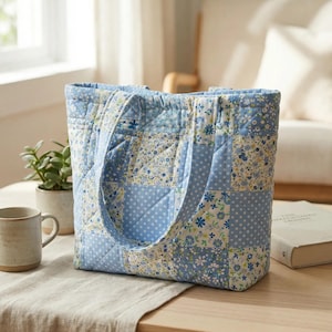 Naaipatroon gewatteerde draagtas | PDF-bestand voor beginners