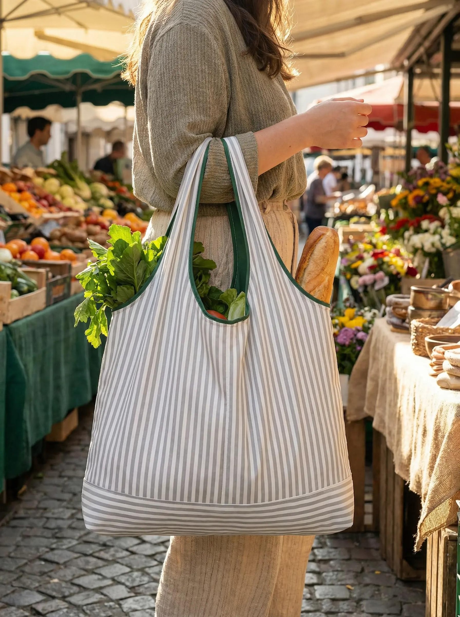 Saturday Market Bag Sewing Pattern | Reusable Tote, 3 Sizes (PDF ...