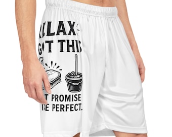 Relax I Got This Basketball Shorts | Cleaning Movie Snack Illustration