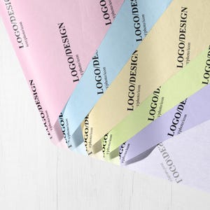 Custom Logo Tissue Paper, Personalized Brand Tissue Paper with Logo, Photo or Text, Small Business Packaging Wrap
