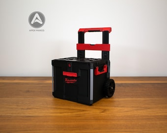 Black Mini Milwaukee Packout Rolling Drawer Tool Box Organizer Style