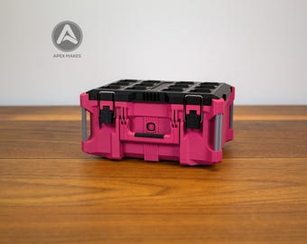 Pink Mini Milwaukee Packout - Large Tool Box Style Organizer | 3D Printed, Desk, Decor, Display, Packout Accessories