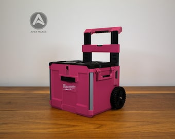 Pink Mini Milwaukee Packout - Rolling Drawer Tool Box Style Organizer | Blue Collar Workers