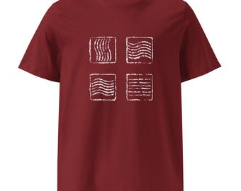 Four Elements Distressed Square Tee | The Fifth Element | Light-on-Dark Retro Sci‑Fi Graphic T‑Shirt