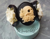 bracelet cameo mexican sugar skull