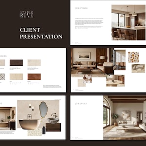 Client Presentation Template for Interior Designers — Concept & Design Proposal Deck | Visual Storytelling for Projects | Studio Ruve