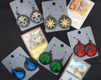 Magic Mana Embroidered Earrings