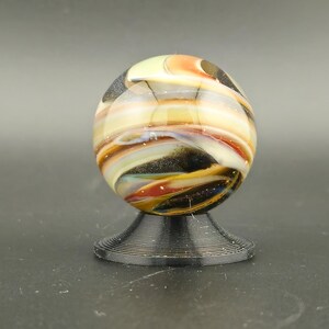 Handmade Glass Art Marble, Contemporary Swirl Design E10 (1.1") image 6