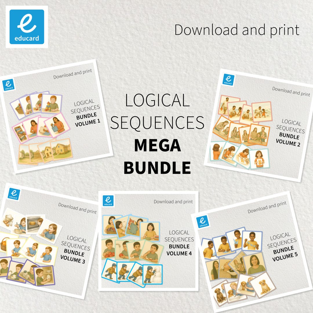 Logical Sequences Mega Bundle / Printable Educational Material ...