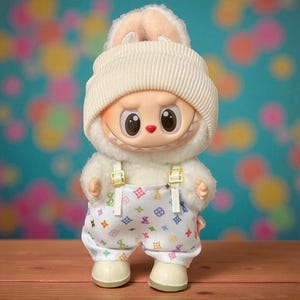 Labubu Doll Hoodie – Handmade 17cm Doll Clothes, Collector Gift