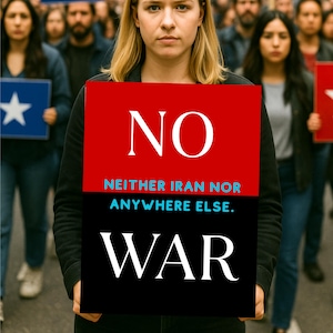 No War Yard Sign, Anti War Protest Sign, No Iran War Lawn Sign, Peace Political Yard Sign, Double Sided Outdoor Garden Sign image 11