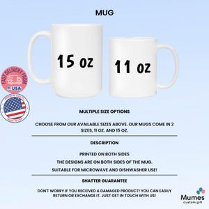 Taza personalizada de Minnie Mouse con nombre personalizado, taza de café Disney, linda taza de dibujos animados, regalo para mamá, regalo para amantes de Disney, taza de cumpleaños imagen 6