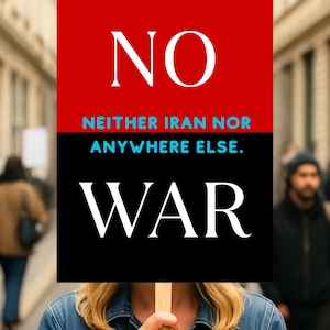 No War Yard Sign, Anti War Protest Sign, No Iran War Lawn Sign, Peace Political Yard Sign, Double Sided Outdoor Garden Sign image 8