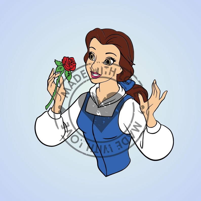 Belle Clipart Bundle: Beauty and the Beast PNG Images (digital Download ...