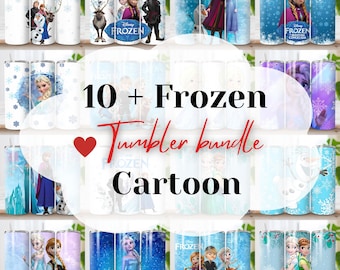 Frozen Elsa Tumbler Wrap Bundle | 20oz PNG Sublimation (Digital Download)