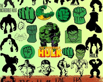 Hulk Font, Kids Birthday Cartoon Alphabet (PNG Instant Download)