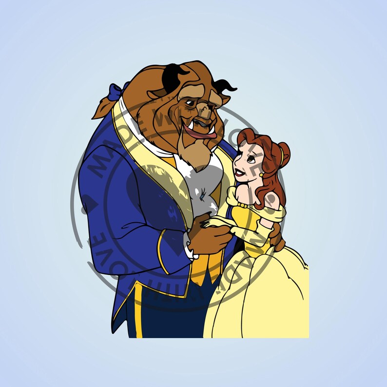 Belle Clipart Bundle: Beauty and the Beast PNG Images (digital Download ...