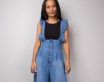 Denim Jumpsuit / Denim Jumper 