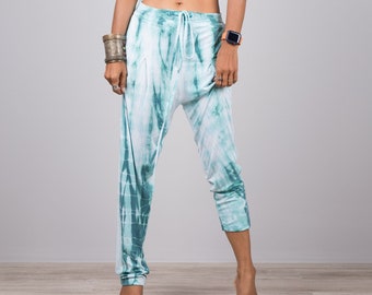 Tie Dye pants, Baggy pants, shibori pants