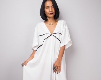 White Maxi Dress | Kaftan dress | Resort dress | Holiday Dress