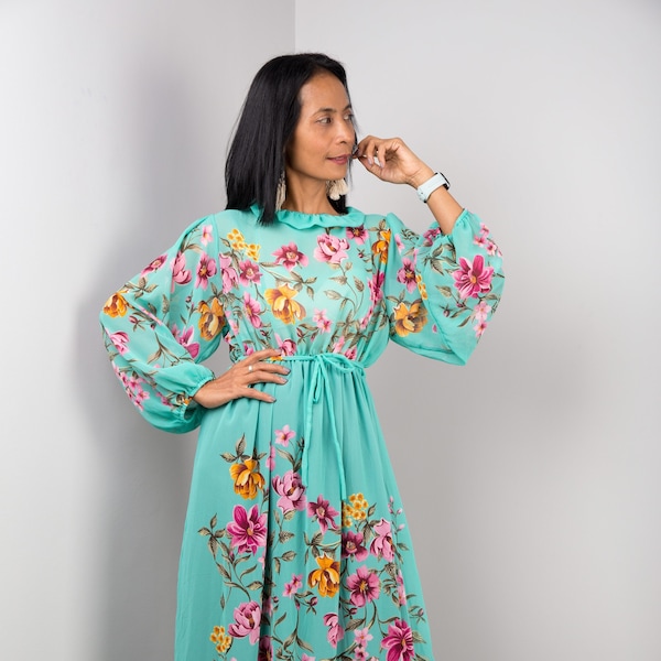 Mint Chiffon Dress - Etsy