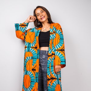African print duster coat online