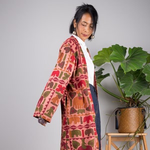 Long Boho Kimono Cardigan | cotton duster vest | wide Sleeved Cardigan | Oriental Wrap Cape | Beach cover