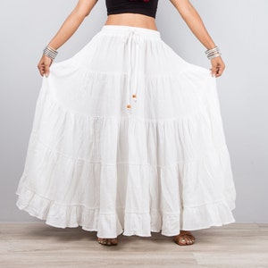 White Skirt Etsy