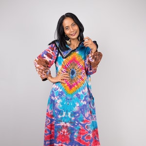 Tie Dye Dress Hippie Festival Maxi Dress Gypsy Dress - Etsy