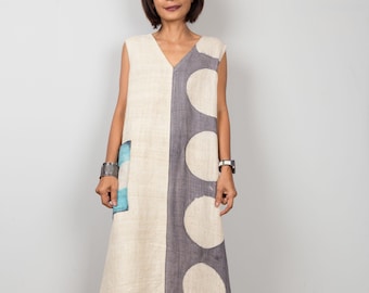 Ärmelloses Hanf Kleid