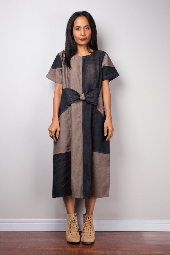 two toned denim dress Pilcro Sleeveless Two-Tone Denim Mini Dress
