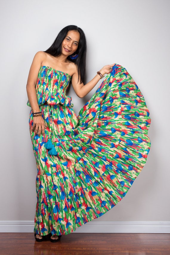 cotton tube top dress