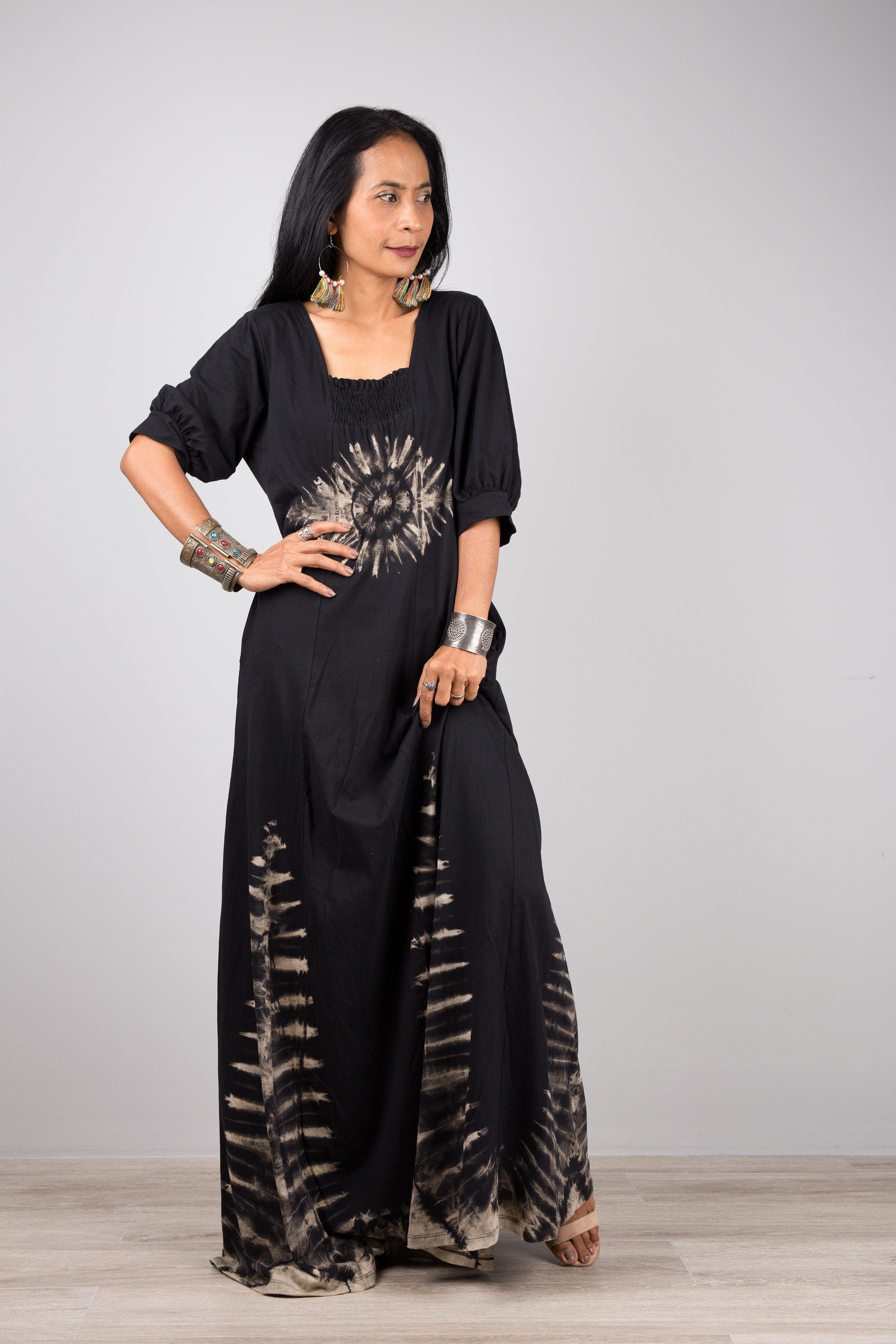 ワンピース ETMON Combination Color Piping Dress, Black RZ2156-H.jpg?v=1726741809&