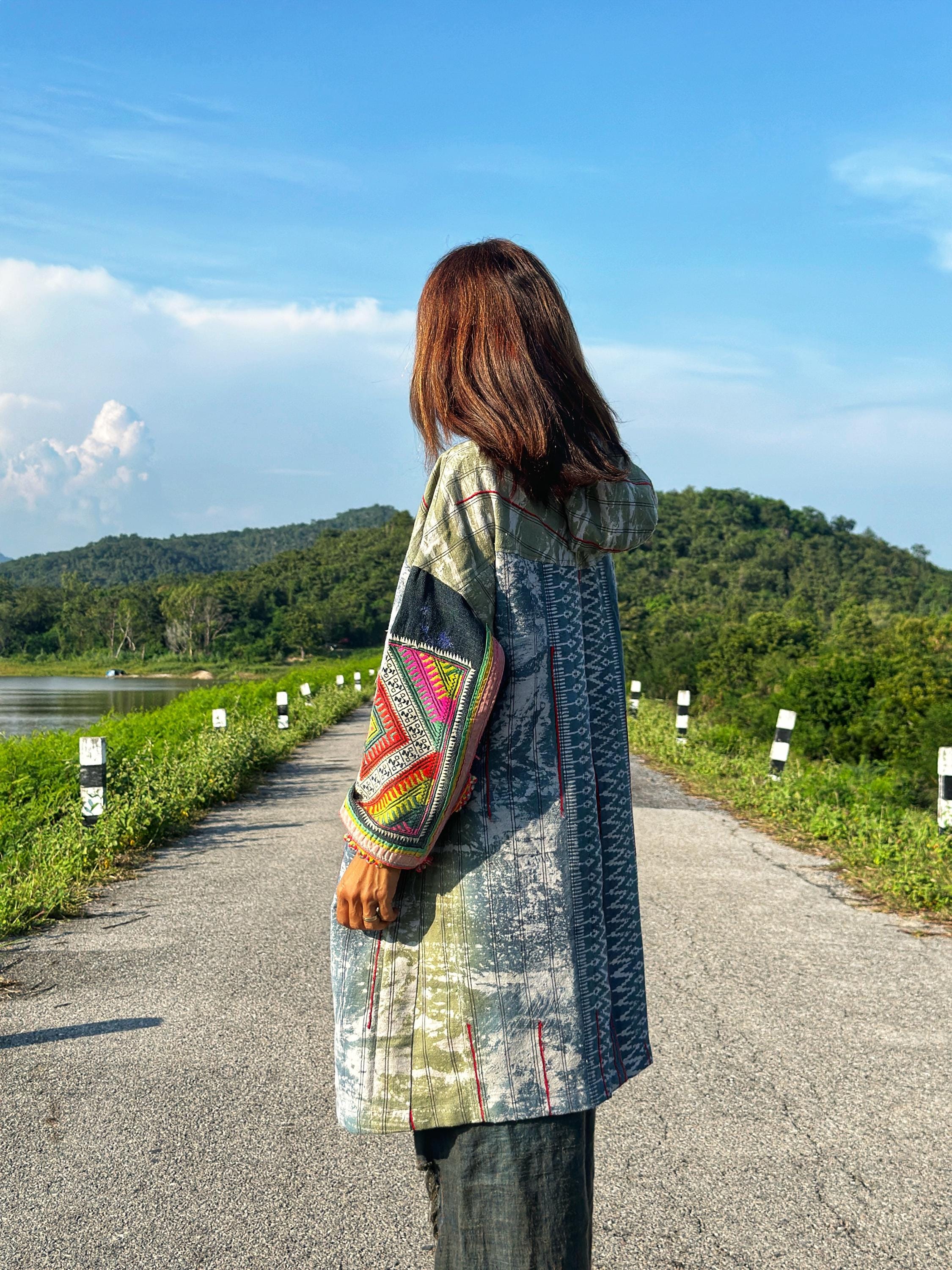 ジャケット・アウター TOKYOHEMPCONNECTION - HEMP WORK JACKET Tokyo Hemp Connection Work Jacket Herringbone Rare Blue Used