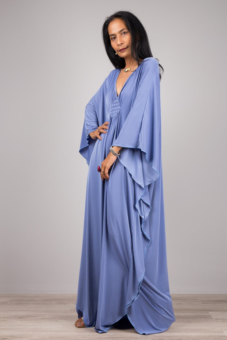 Blue Kaftan Dress Caftan Long Maxi Dress Oversized Light | Etsy