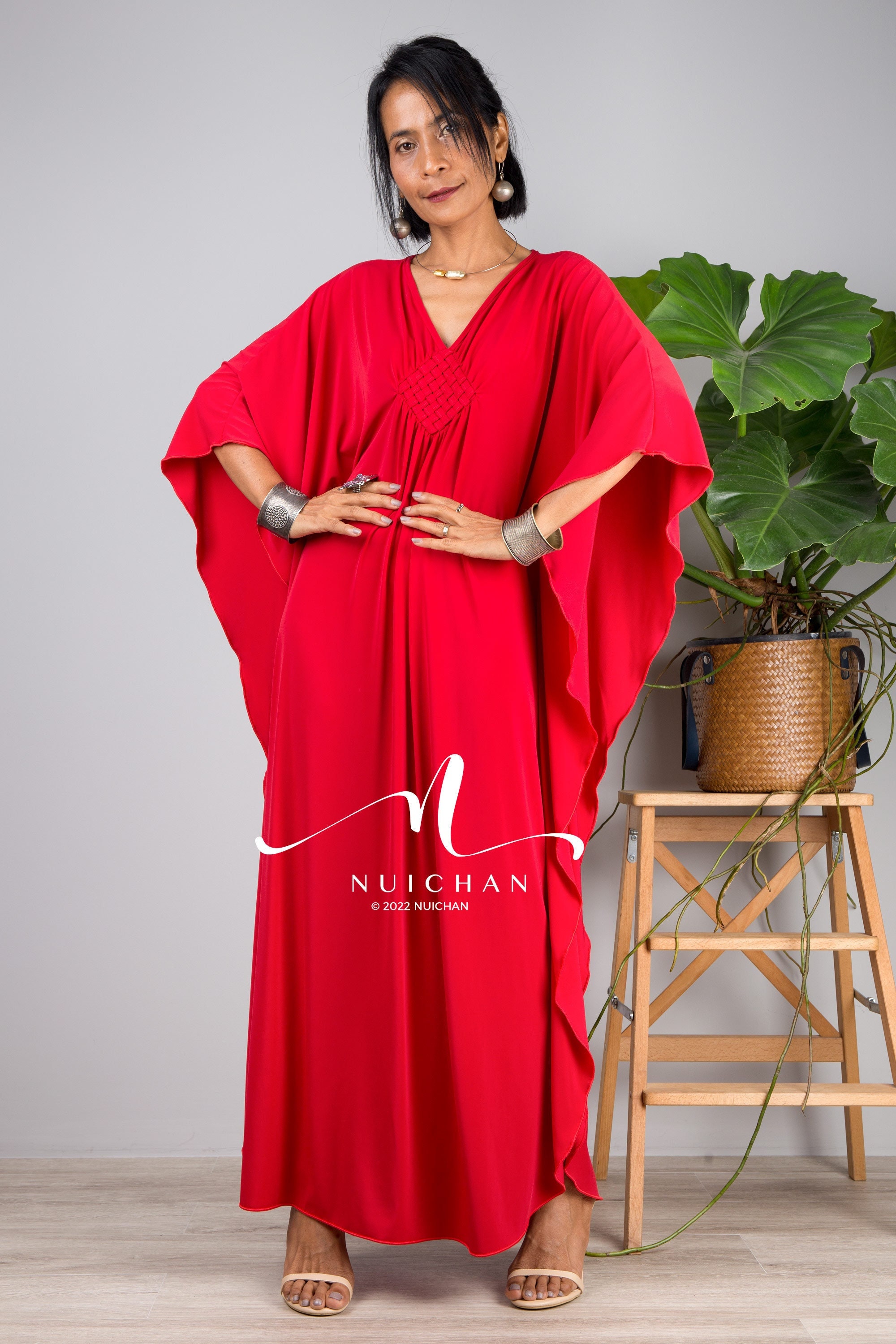 CFCL POTTERY KAFTAN DRESS 赤　レッド CFCL Pottery HS Dress - Red | Garmentory