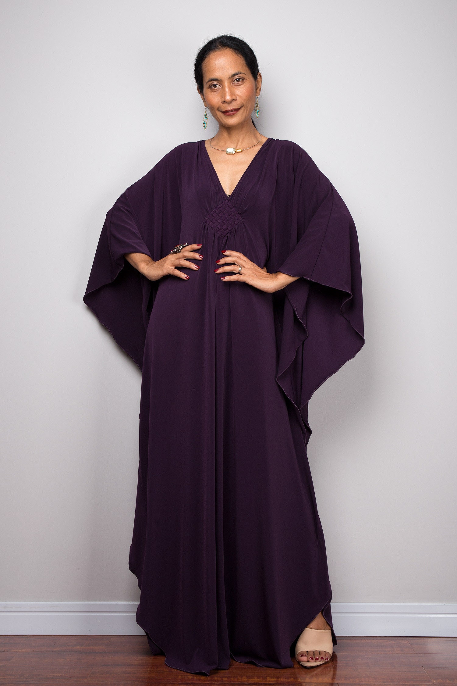 Purple Formal Dress Plus Size - Etsy UK