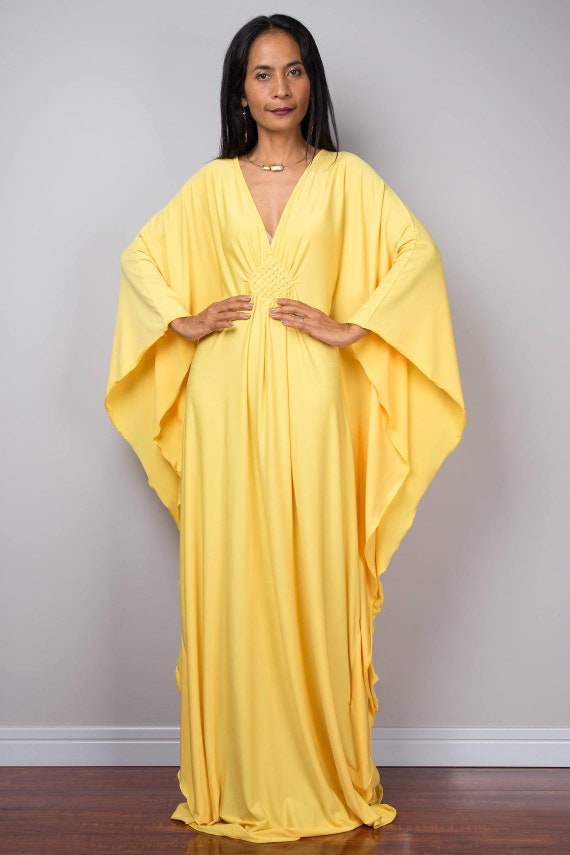 White Dress for Women Plus Size Kaftan 