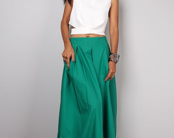 ワンピース PATRIZIA PEPE Women Long Skirts 8A1104A8I1 G546 Green Green Skirt, Long Skirt, Green Skirt for Women, Floor Length