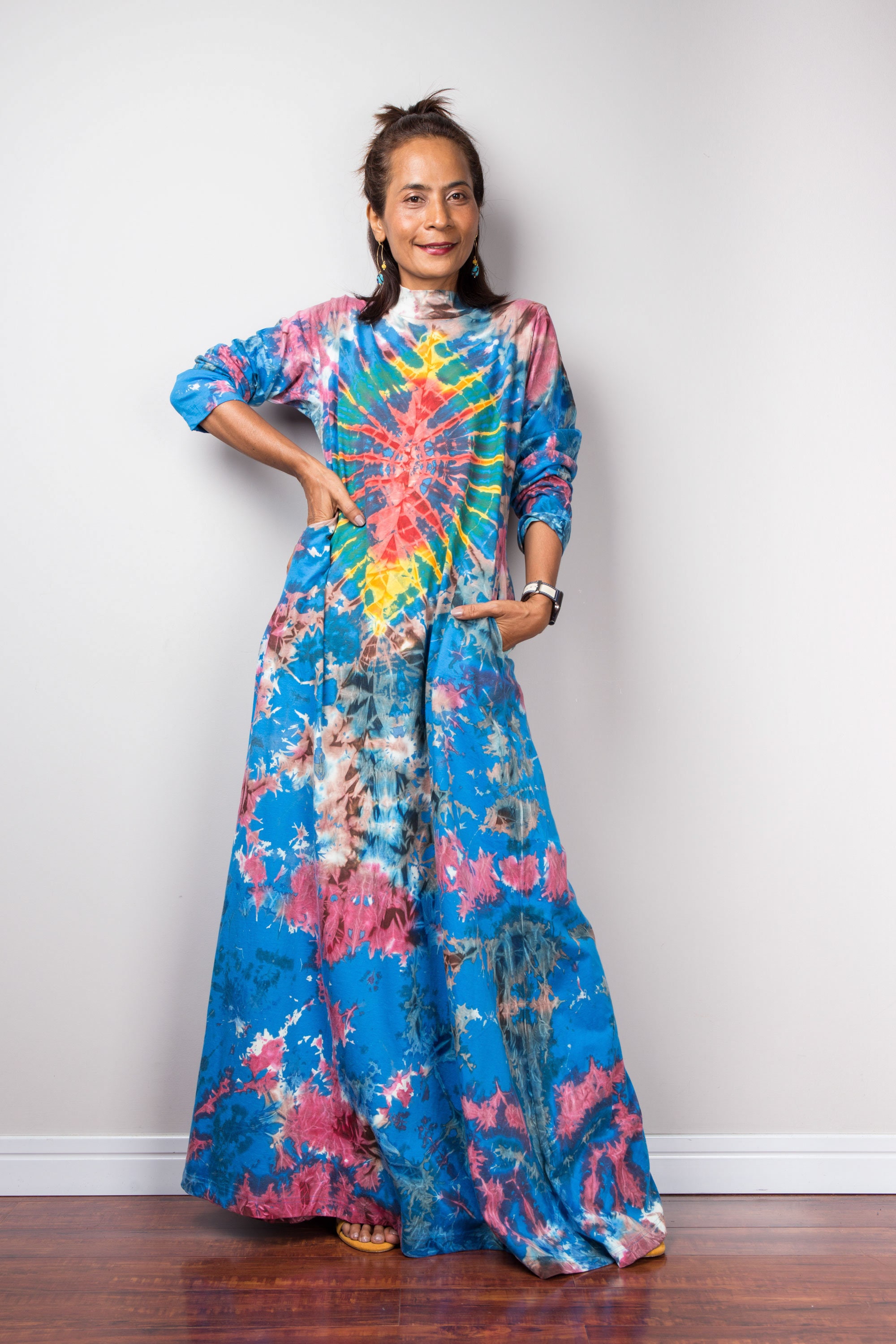 yellow floral long sleeve dress Mint Velvet Yellow Floral Print Satin Midi Dress | Size 04 | Yellow | 3/4 Sleeve