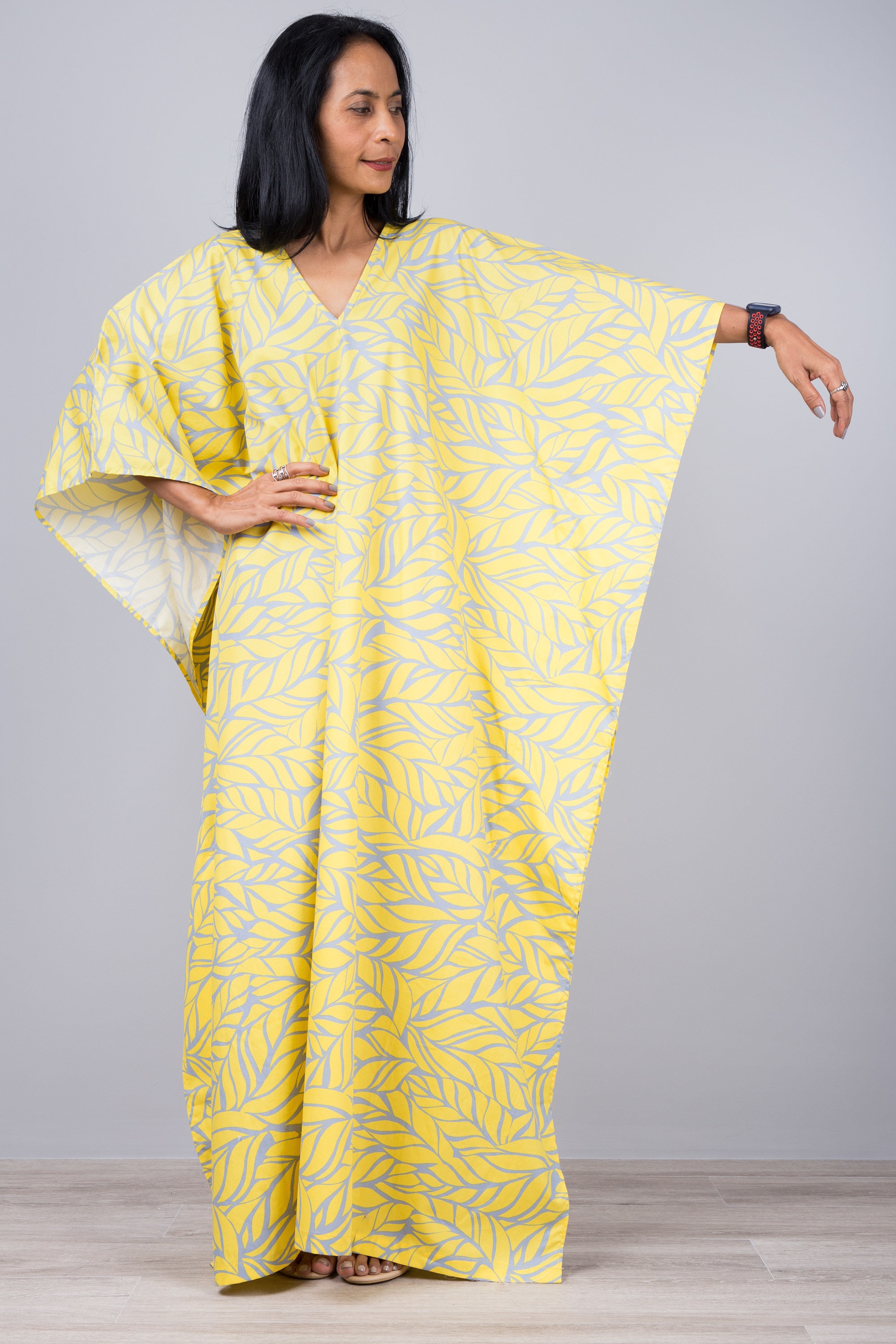 Cotton dress Resort kaftan Summer kaftan Lounge wear Boho Etsy