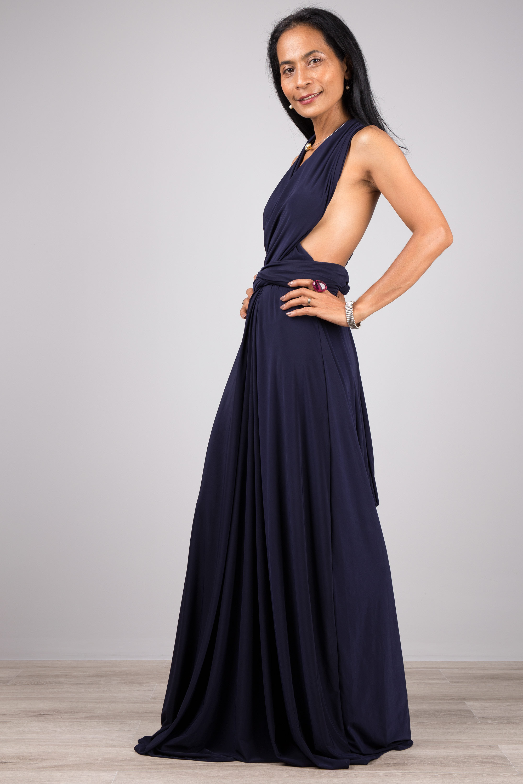 infinity bridesmaid dress styles Black Infinity Dress Multiway Bridesmaid Dress Convertible Made in USA