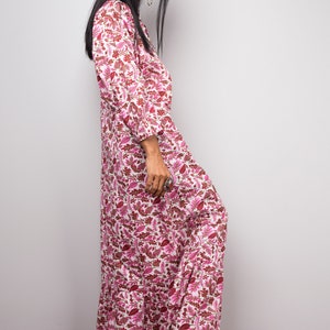 Cardigan Kimono, Pink Duster Vest , Wrap Cape, Beach cover up, Lounge robe image 5