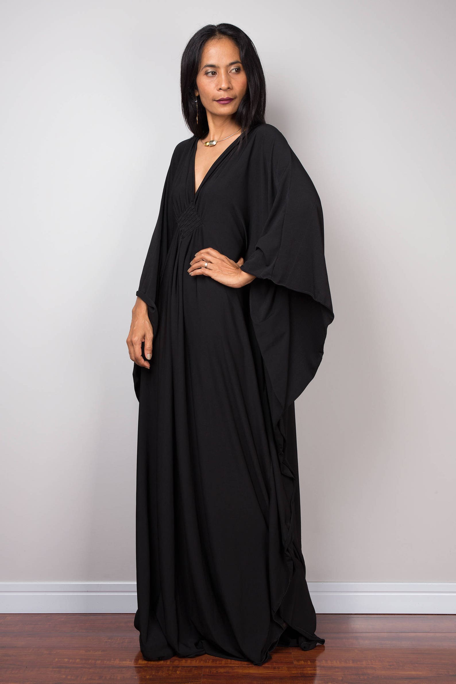 Black Kaftan Dress PRE ORDER ONLY not custom Caftan Maxi | Etsy
