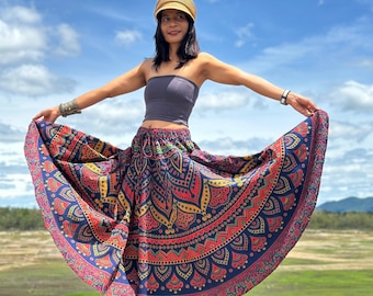 スカート [Yinandyang in Harmony] Frill skirt Gloria Denim Maxi Skirt | GUESS Factory